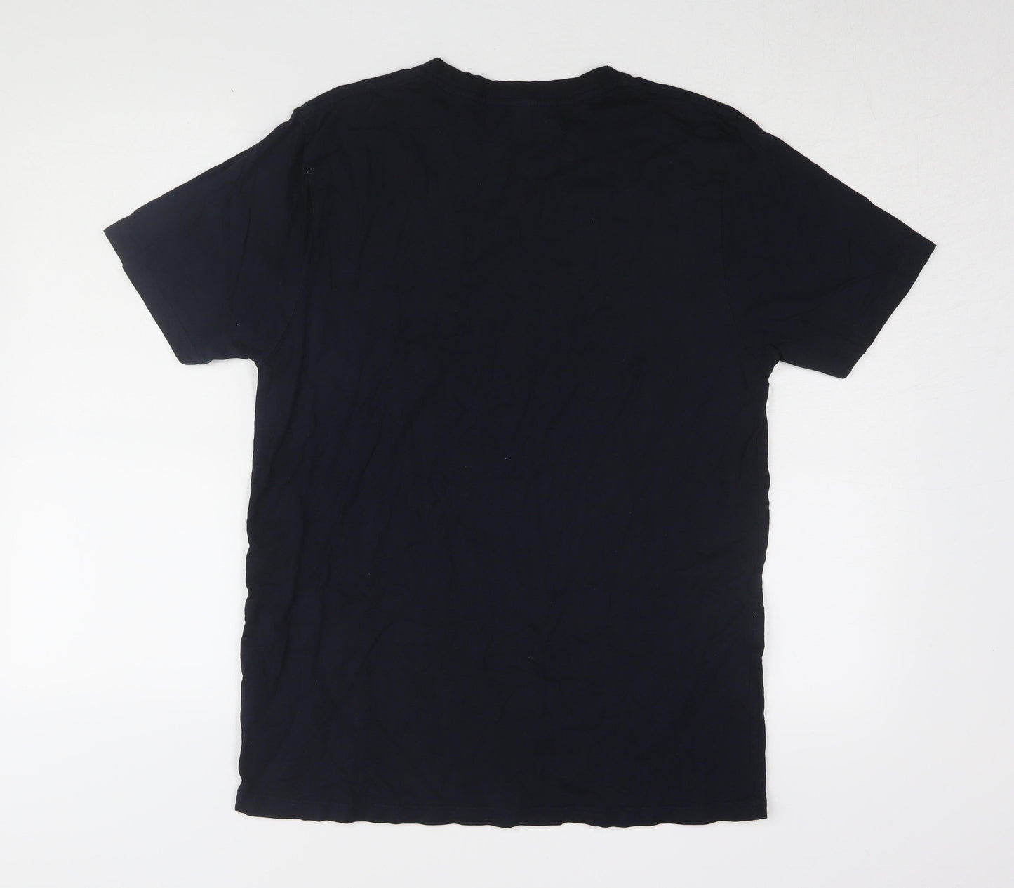 Mens UK Size M Earth Positive Black  T-Shirt