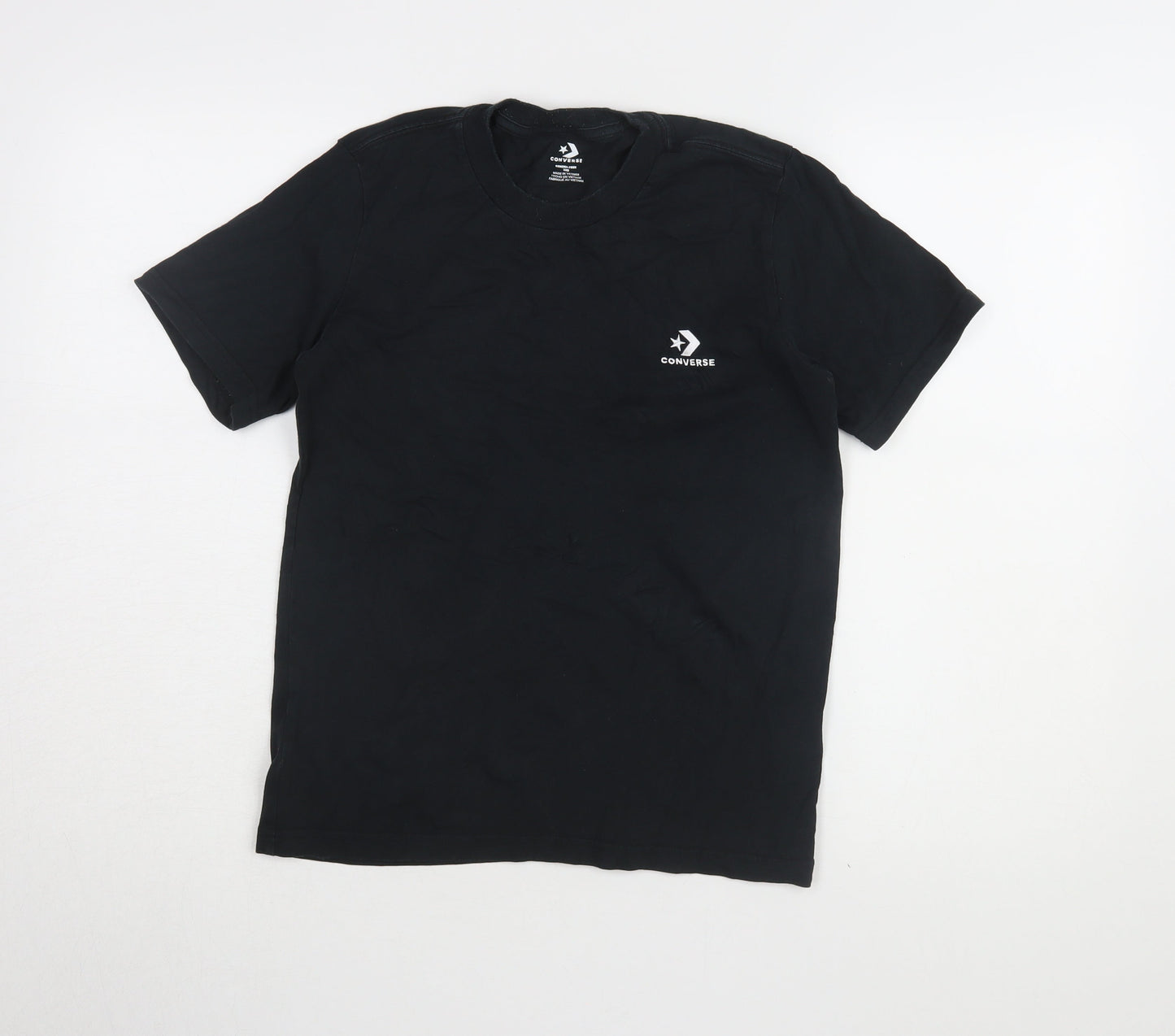 Unisex Adults UK Size 2XS Converse Black Basic T-Shirt