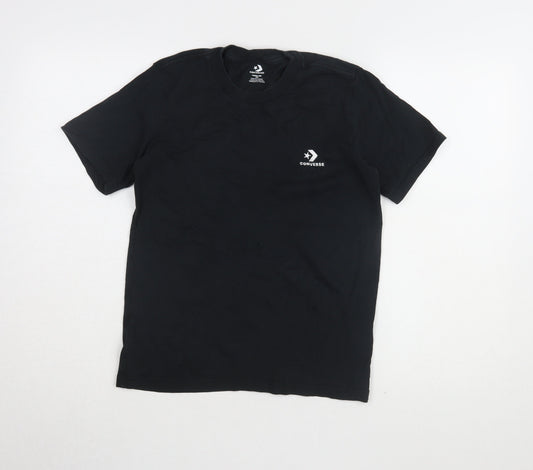 Unisex Adults UK Size 2XS Converse Black Basic T-Shirt
