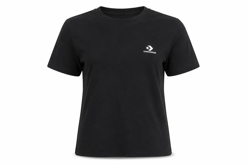 Unisex Adults UK Size 2XS Converse Black Basic T-Shirt