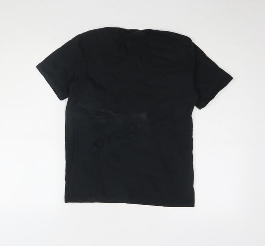 Unisex Adults UK Size 2XS Converse Black Basic T-Shirt