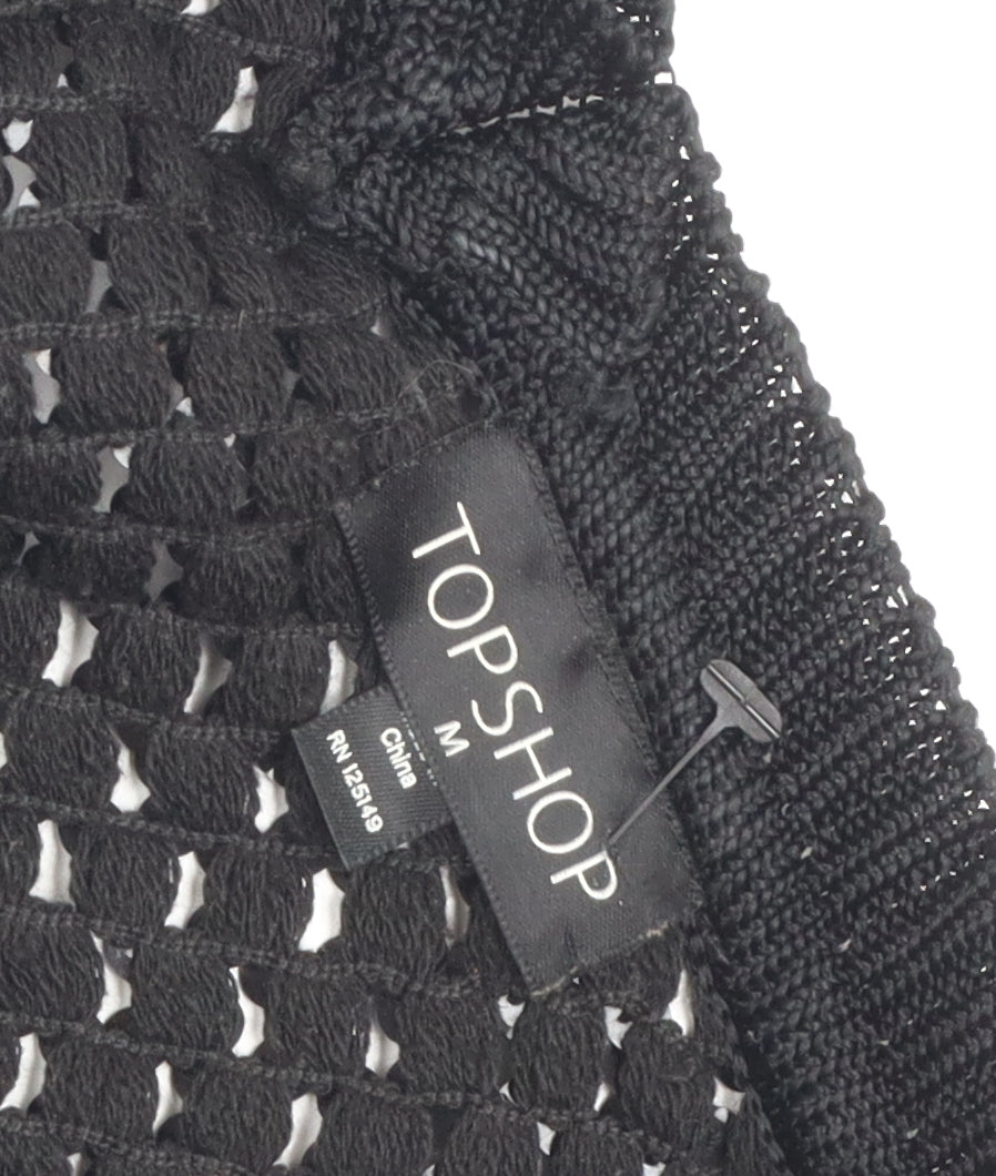 Womens UK Size M Topshop Black Pullover Jumper