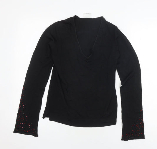 Womens UK Size 10 NEXT Black Pullover Jumper