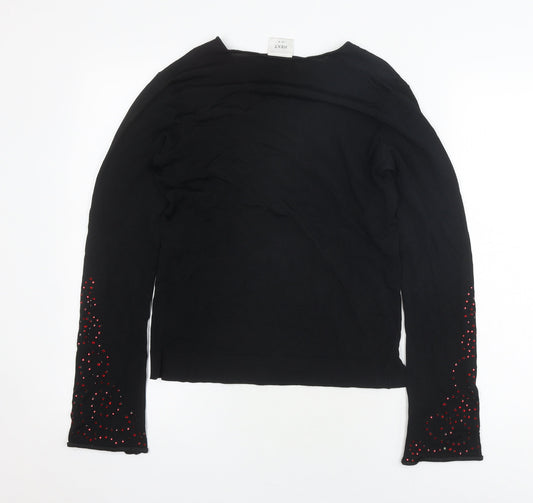 Womens UK Size 10 NEXT Black Pullover Jumper