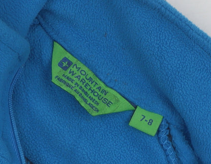 Mountain Warehouse Boys' Blue Fleece 1/4 Zip Sweatshirt 7-8 Years