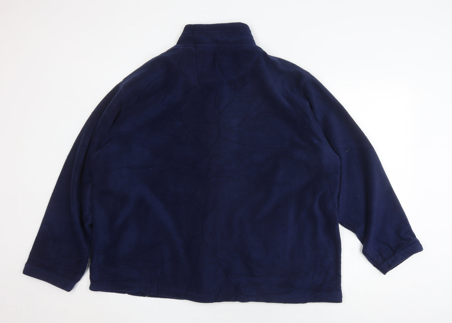 Pure & Natural Women's Blue Embroidered Full Zip 3XL Fleece