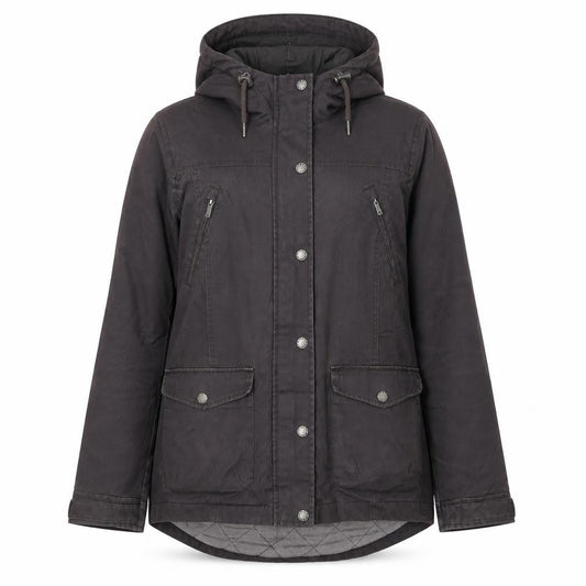 Womens UK Size 14 FatFace Grey Parka Coat