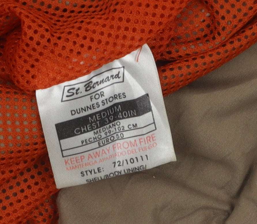Mens UK Size M St. Bernard for Dunnes Stores Brown Parka Coat