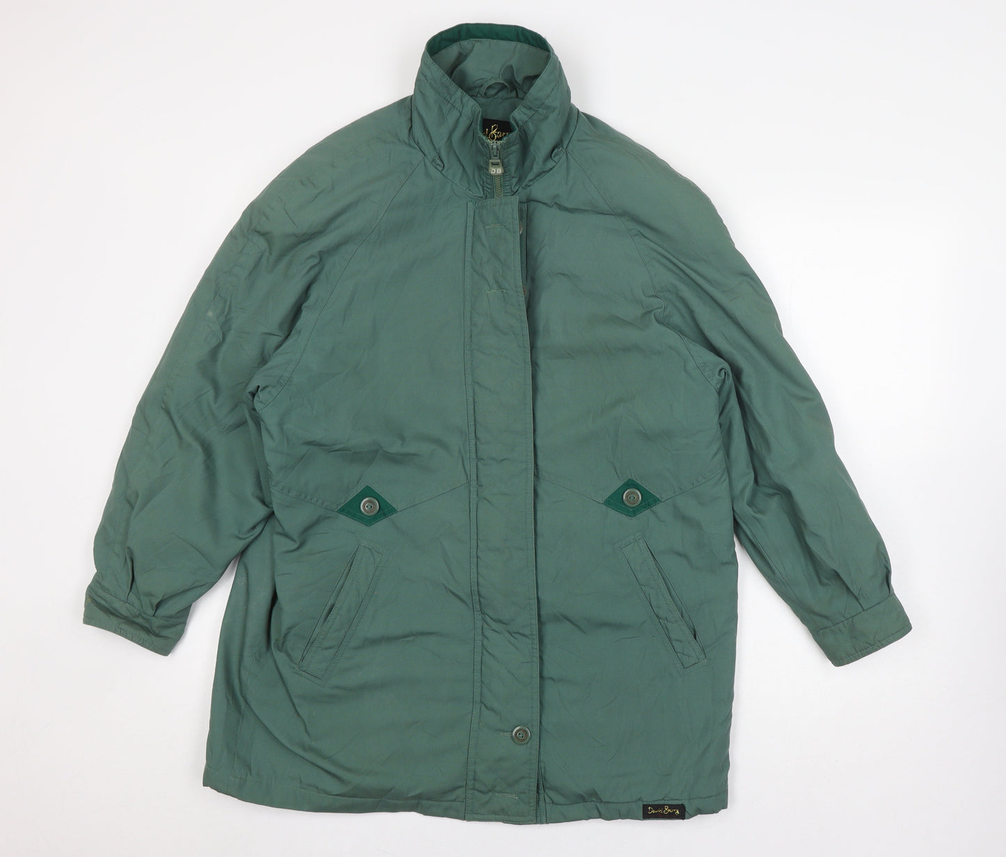 Womens UK Size 14 David Barry Green Basic Jacket