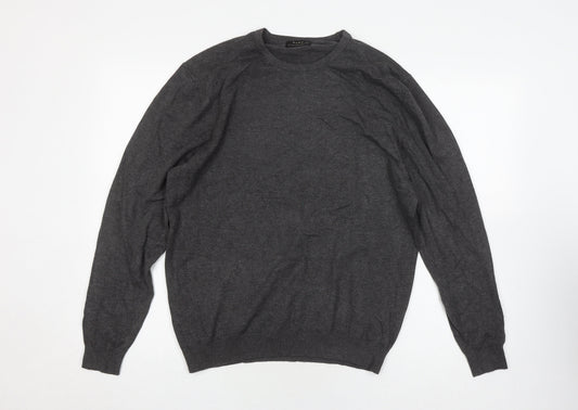 Womens UK Size 16 Zara Grey Pullover Jumper