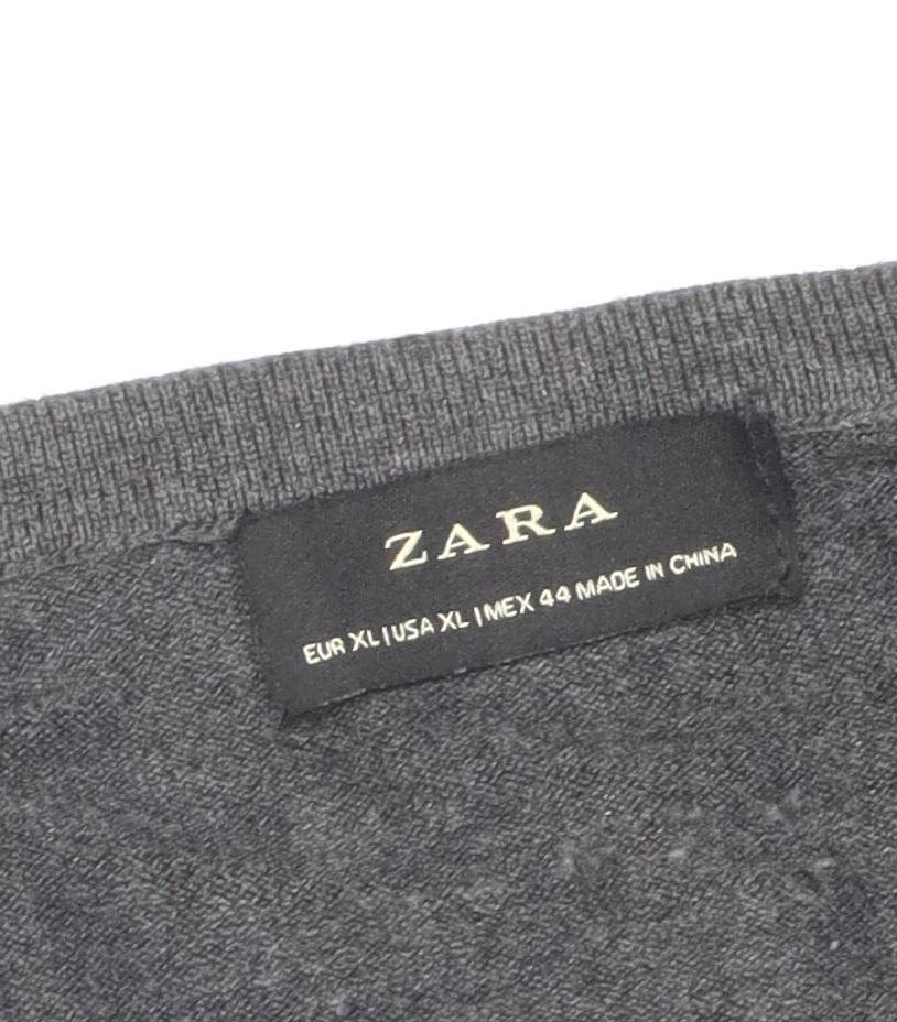 Womens UK Size 16 Zara Grey Pullover Jumper