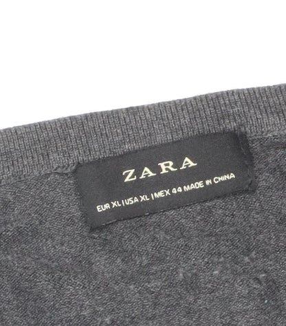 Womens UK Size 16 Zara Grey Pullover Jumper