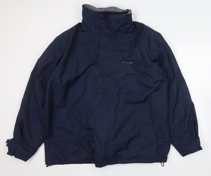 Mens UK Size M Mountainlife Blue Windbreaker Coat