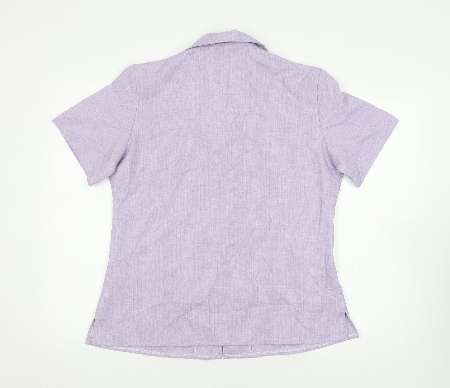 Clothes Contact Women's Purple Button-Up Shirt - Size 14