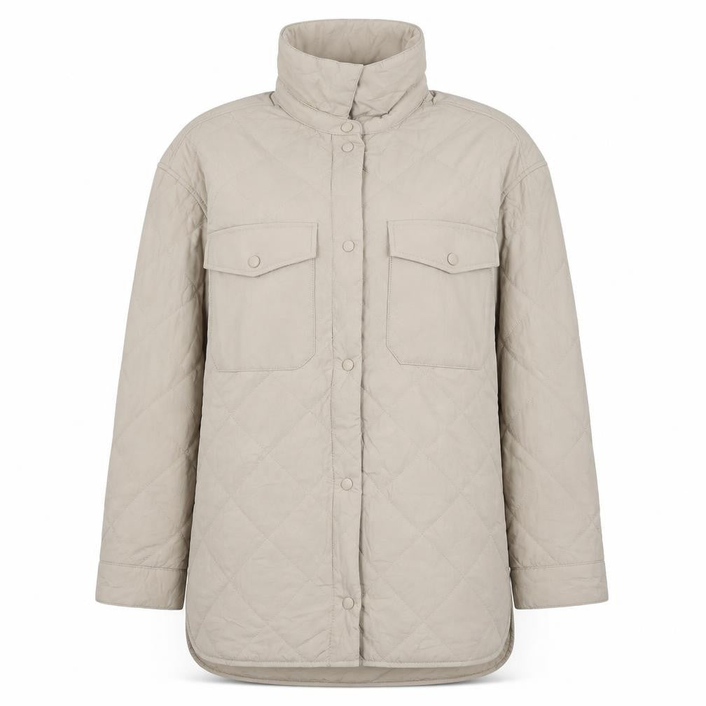 Marks and Spencer Women's Beige Quilted Long Jacket