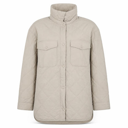 Marks and Spencer Women's Beige Quilted Long Jacket