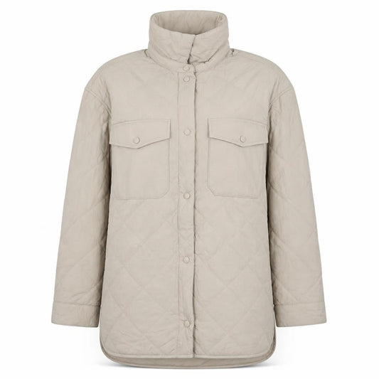 Marks and Spencer Women's Beige Quilted Long Jacket