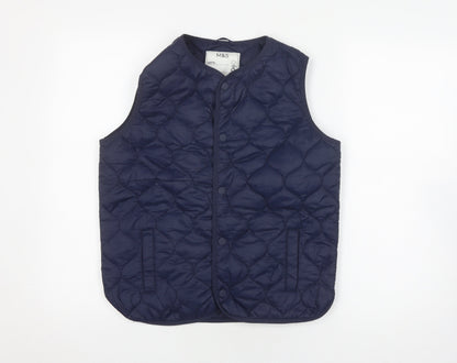 Marks and Spencer Girls Blue Puffer Jacket 12-13 Years