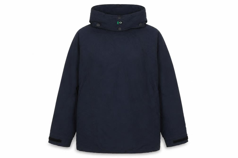 Front view of Outdoor Scene unisex blue parka jacket s