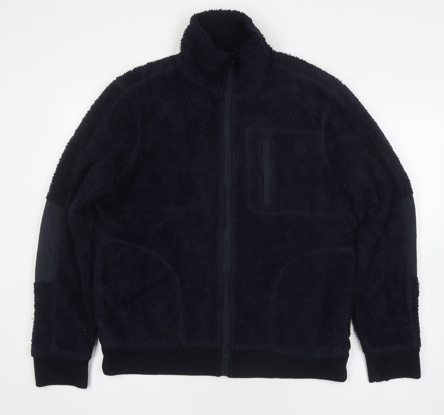 Mens UK Size M Fat Face Black Bomber Jacket