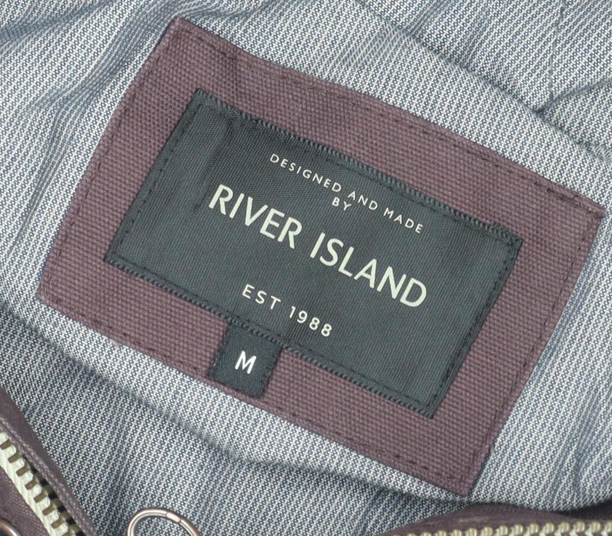 Womens UK Size M River Island Brown Parka Coat