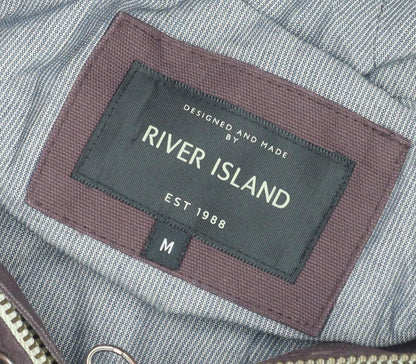 Womens UK Size M River Island Brown Parka Coat