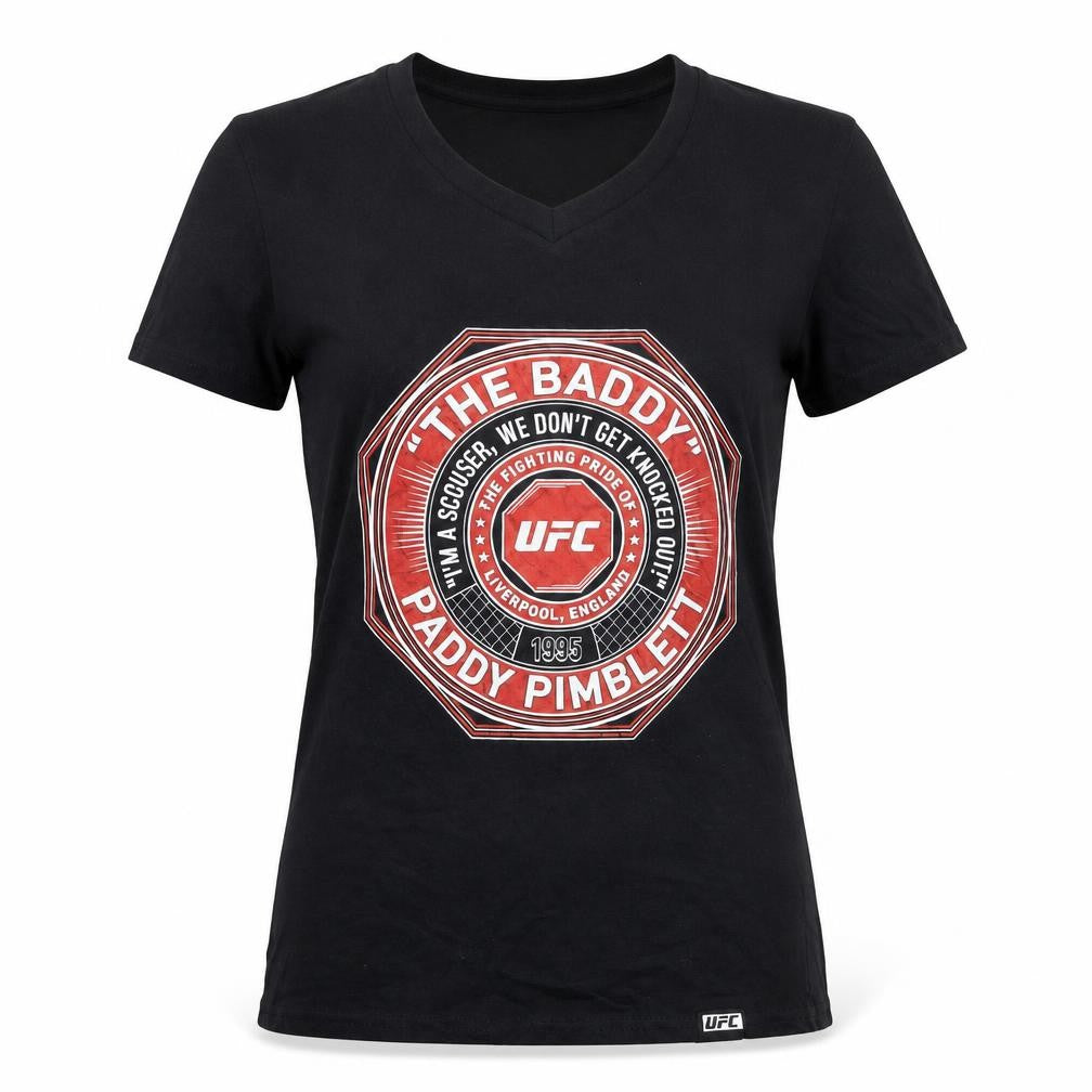 Womens UK Size S UFC Black  T-Shirt