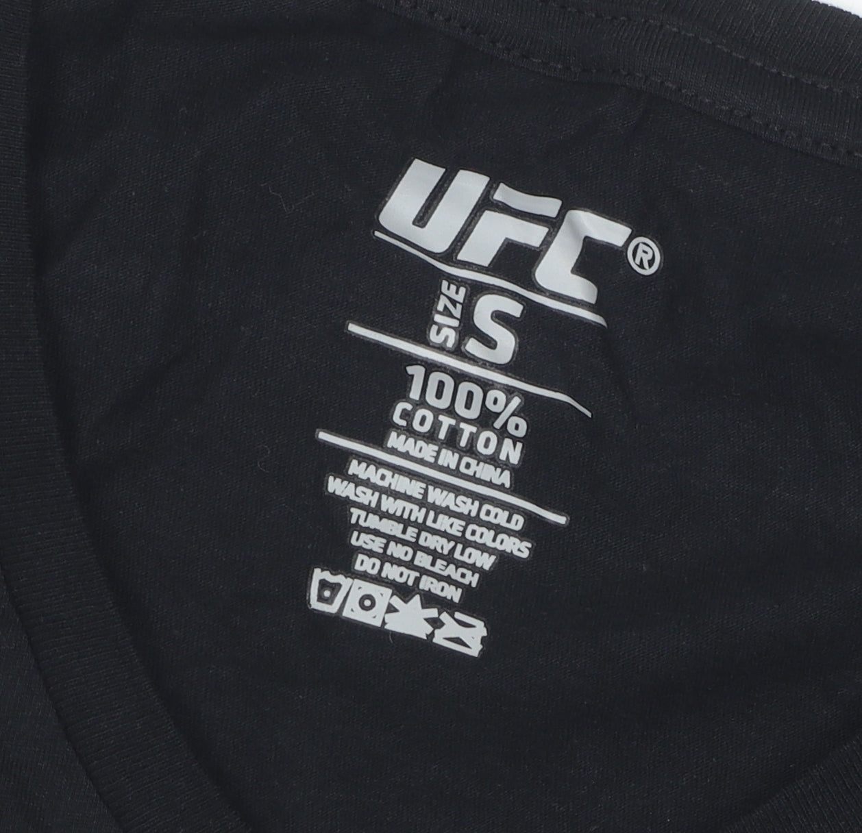 Womens UK Size S UFC Black  T-Shirt