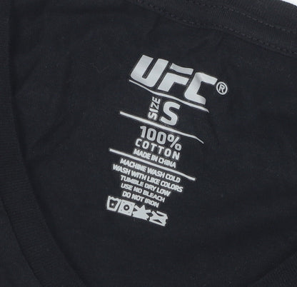 Womens UK Size S UFC Black  T-Shirt