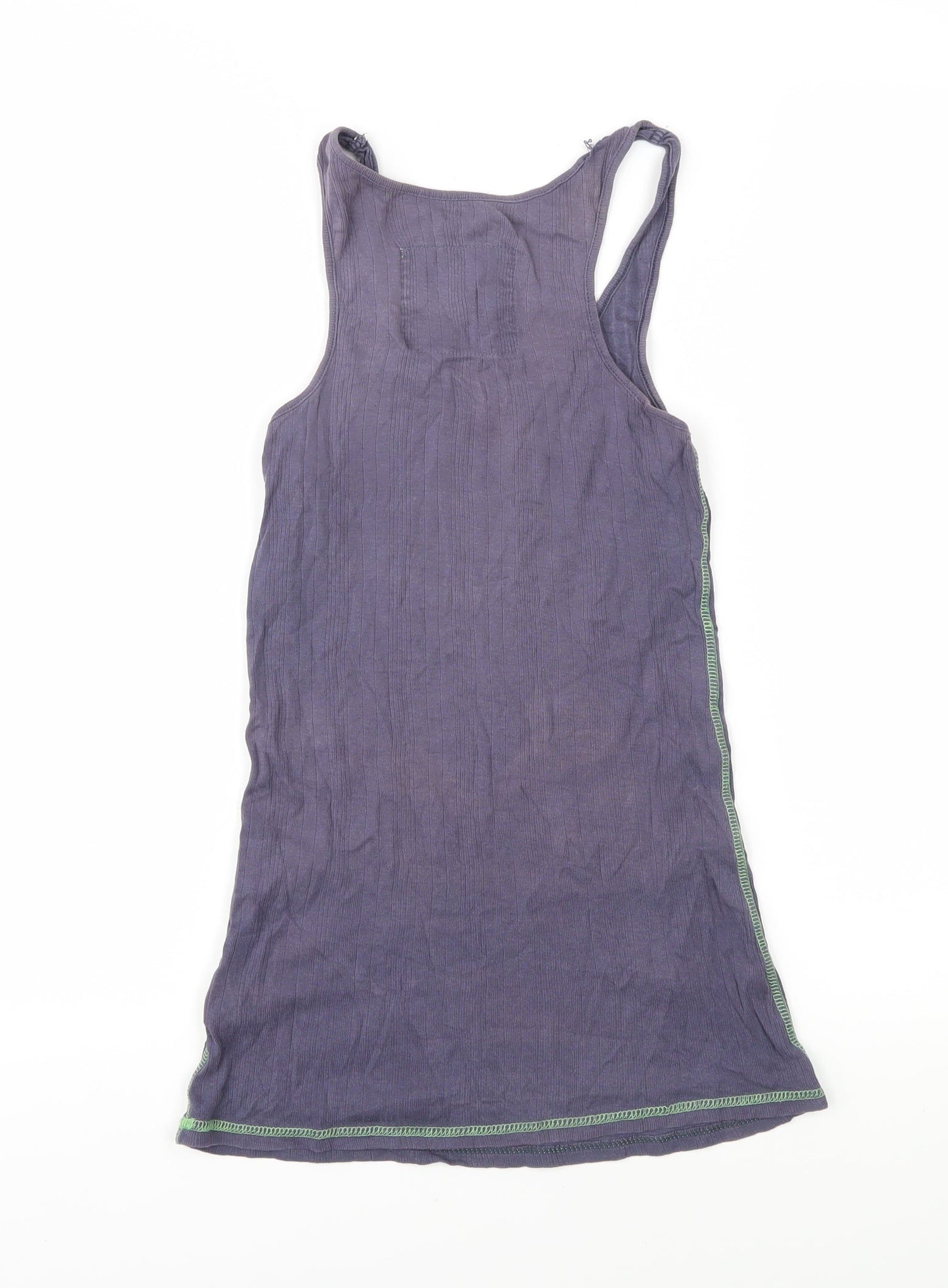 Jack Wills Women's Purple Tank - Size 10, 100% Cotton