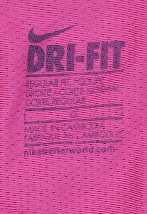 Nike Women's Pink Racerback Dri-FIT Tank Top