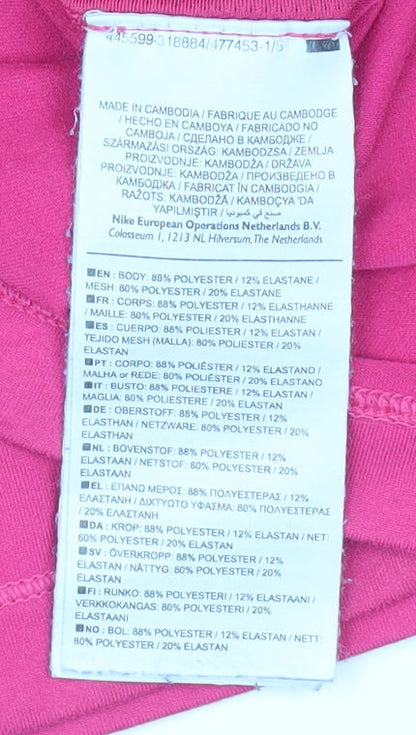 Nike Women's Pink Racerback Dri-FIT Tank Top