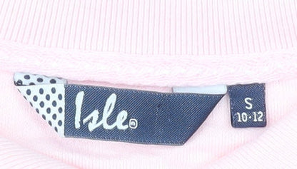 Womens UK Size 10 Isle Pink Basic Polo