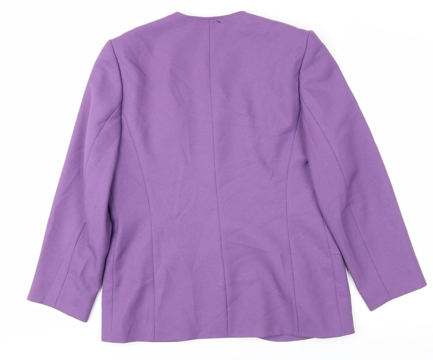 Eastex Women Purple Blazer Size 12 Lined Spring