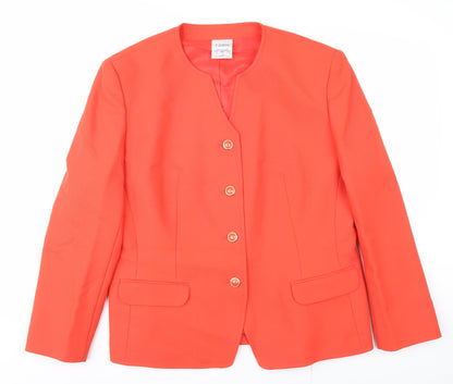 Eastex Women's Red Suit Jacket Size 20