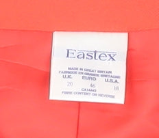 Eastex Women's Red Suit Jacket Size 20
