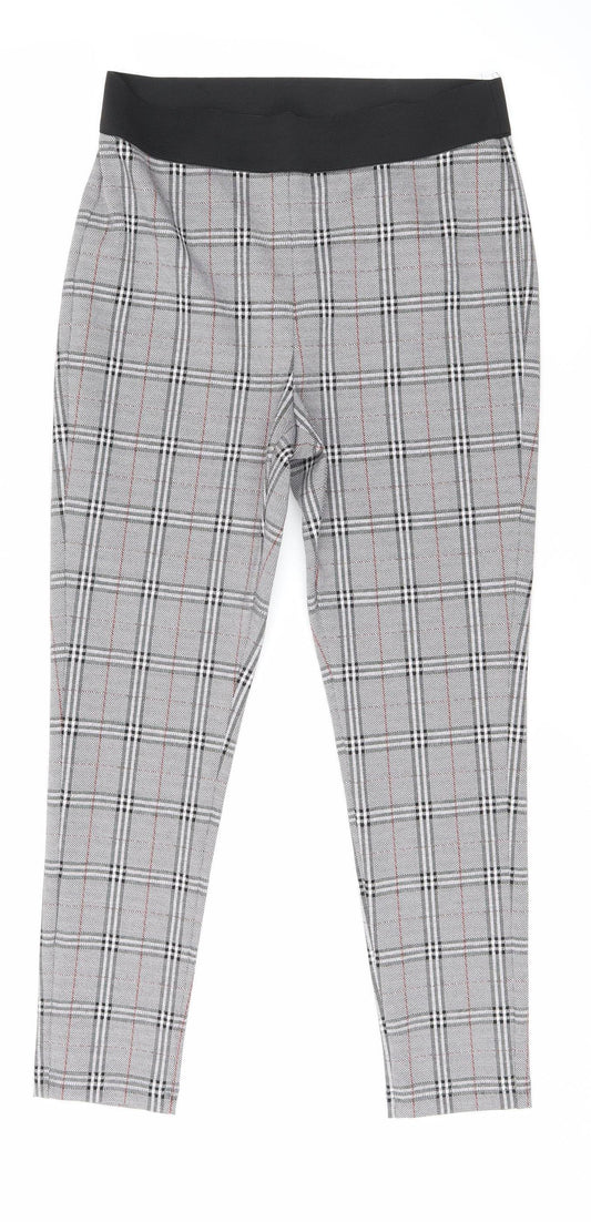 Womens UK Size 12 Marks and Spencer Regular Fit Cropped Multicoloured Trousers