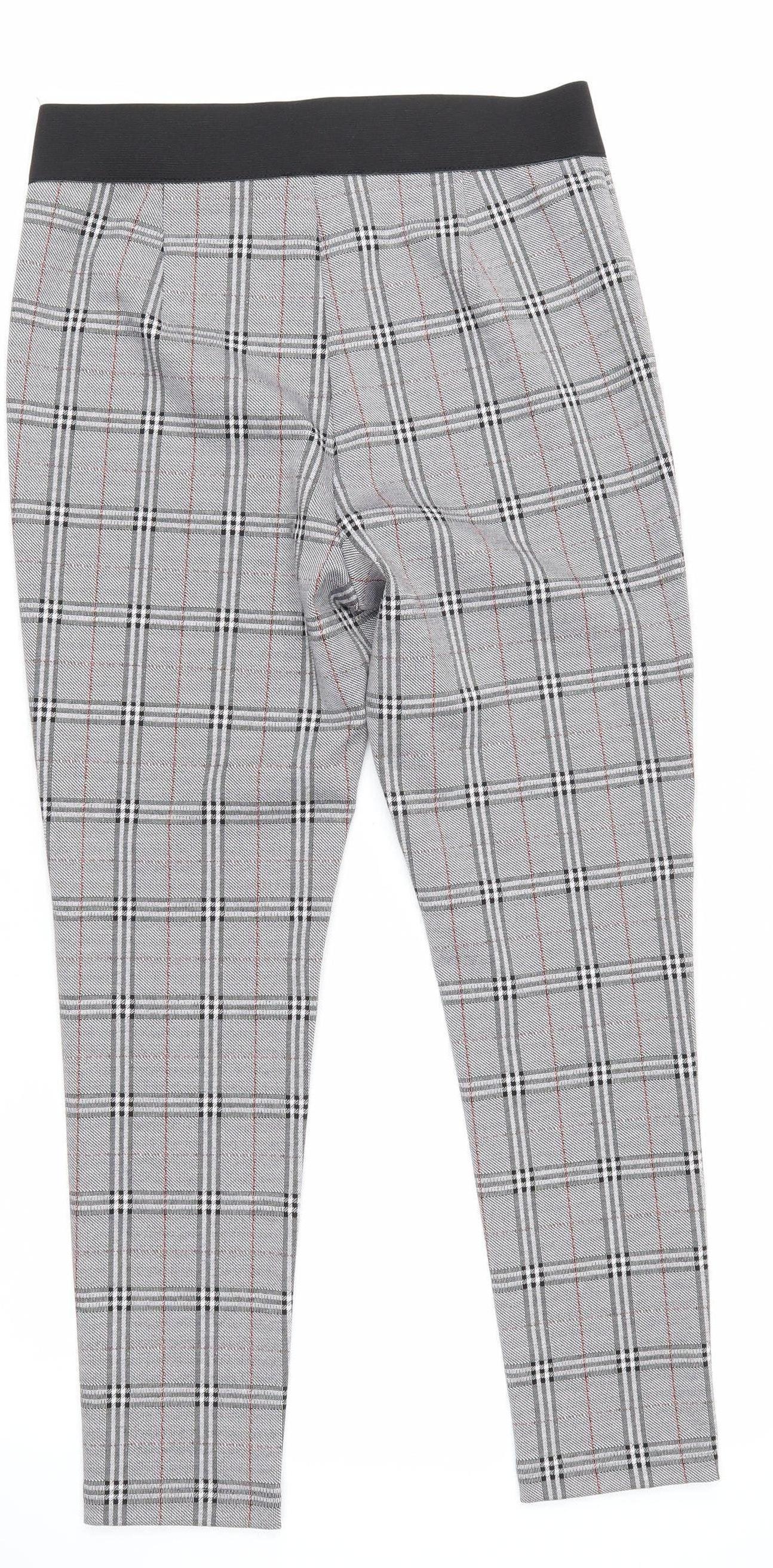 Womens UK Size 12 Marks and Spencer Regular Fit Cropped Multicoloured Trousers