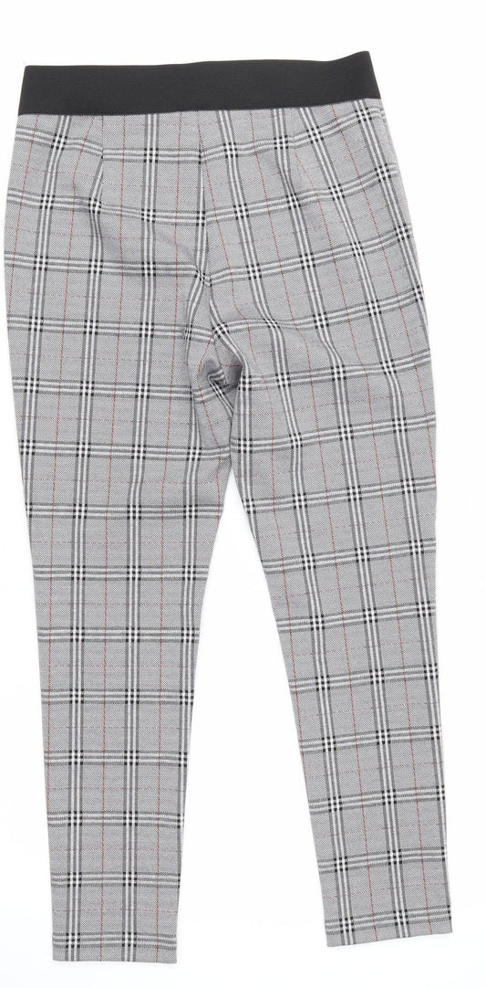 Womens UK Size 12 Marks and Spencer Regular Fit Cropped Multicoloured Trousers