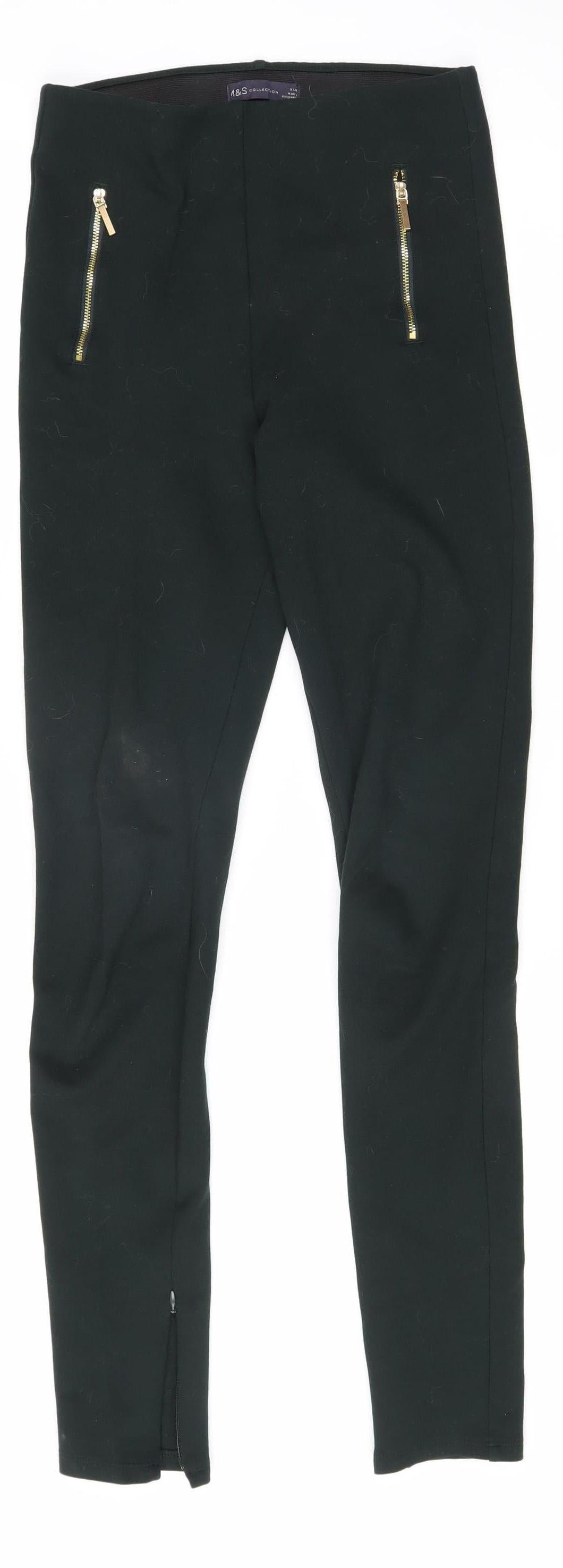 Womens UK Size 8 Marks and Spencer Slim Fit Jegging Black Trousers