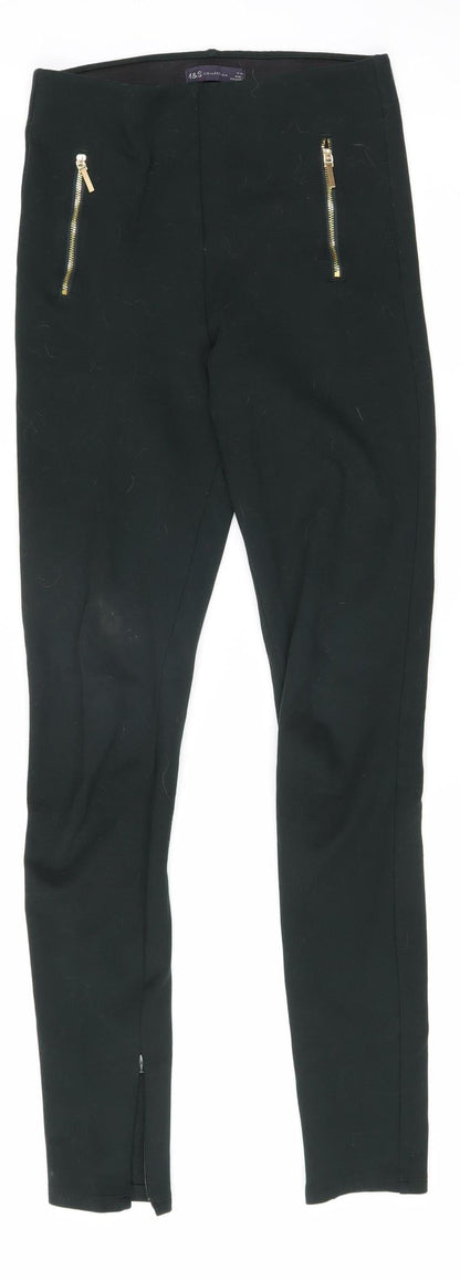 Womens UK Size 8 Marks and Spencer Slim Fit Jegging Black Trousers