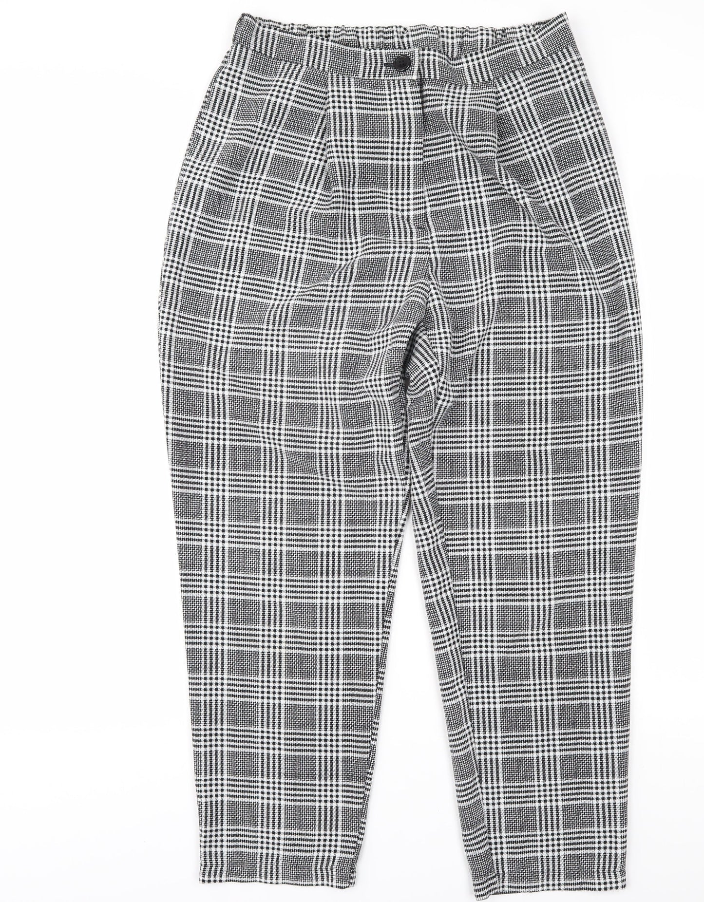 Womens UK Size S H&M Regular Fit Tapered Multicoloured Trousers