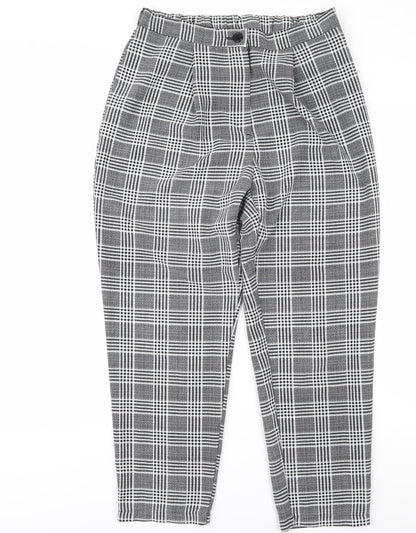 Womens UK Size S H&M Regular Fit Tapered Multicoloured Trousers