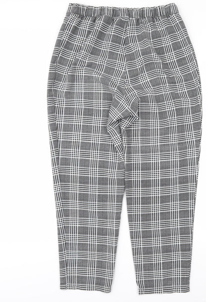 Womens UK Size S H&M Regular Fit Tapered Multicoloured Trousers