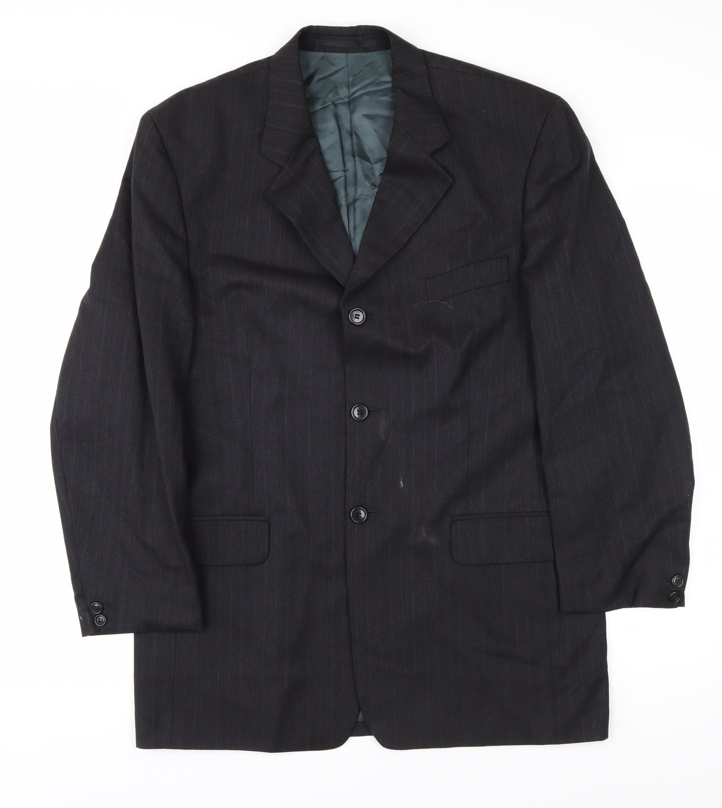 Mens UK Size 40 Pierre Cardin Regular Black Suit Jacket