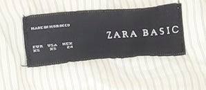 Zara Women Ivory Suit Jacket Size 6 Slim Fit