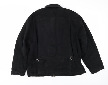 Mens UK Size L New Look Black Bomber Jacket