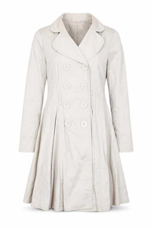 Womens UK Size 10 Lipsy Beige Trench Coat