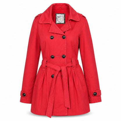 Womens UK Size 12 New Look Red Trench Coat