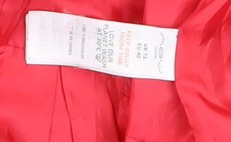 Womens UK Size 12 New Look Red Trench Coat